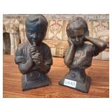 Pair of Vintage esco chalkware busts