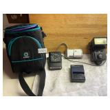 Camera, Flashes and Bag