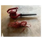 Toro electric blower and extension cord