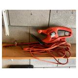 Black & Decker, hedge trimmer and extension cord