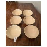 6- Desert Rose bowls - 5 1/2ï¿½