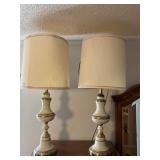 2- White and Silver Lamps