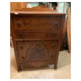Antique wooden chest drawers