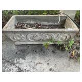 Rectangle concrete planter