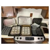 Baking pans, muffin pans- all