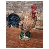 tal brownl rooster figurine