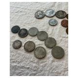 Assortment of vintage coins