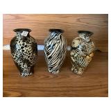 3- exotic vases