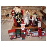 Large Santa figures and deco