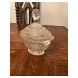 Crystal Candy Dish with lid