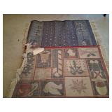 2 small holiday rugs