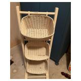 3 wicker basket stand
