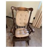 Vintage wooden rocking chair