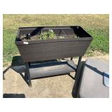 Elevated rectangle flower bed