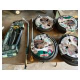 Soaker hoses, sprinkler, wands