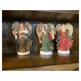Red, green angels with angel babies