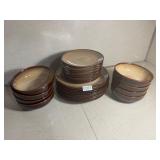 Sango Nova brown dishes - all