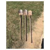 3- round shovel working tools