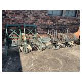 4 patio chairs, rockers table