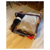 Blanket basket and blankets