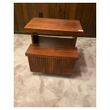 2 tiered wooden side table