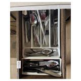 Drawer full flatware