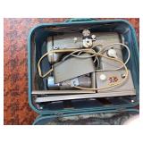 Vintage Pfaff sewing machine in blue box