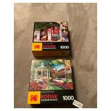 2- Kodak premium puzzles 1000 pieces