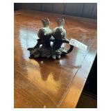 Silver birds, salt, and pepper shakers
