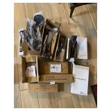 New kitchen utensils in boxes