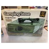 Single burner camp stove