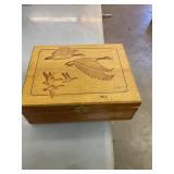 Duck cigar box - wooden