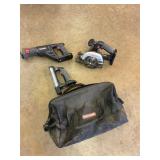 3 cordless craftsman tools and bag only