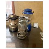 3 assorted lanterns - 2 battery powered