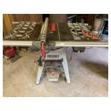 Rigid table saw with rolling stand
