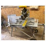 Dewalt DW708 sliding compound miter saw and stand