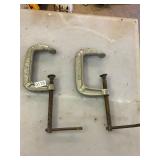 2- aluminum 5ï¿½ C clamps.