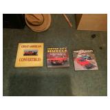 3- classic car hard back books
