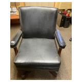 Black rolling office chair