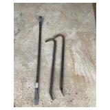 3 pry and crow bars