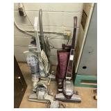 3- Kirby vacuum cleaners. 2 power on