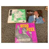 3- Redd Fox and Bill Crosby records, 78s, vinyls