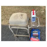 PK aluminum grill, charcoal and fluid