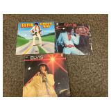 3- Elvis Presley records, 78s, vinyls, albums