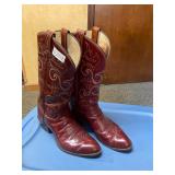 Tony Lama Red Boots- 9D