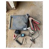 Jumper cables and battery float charger