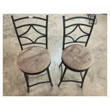 2 swivel bar stools