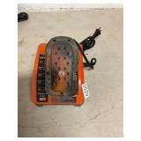 Rigid battery charger and battery