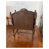 Vintage wood mag rack