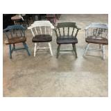4- wooden chairs
